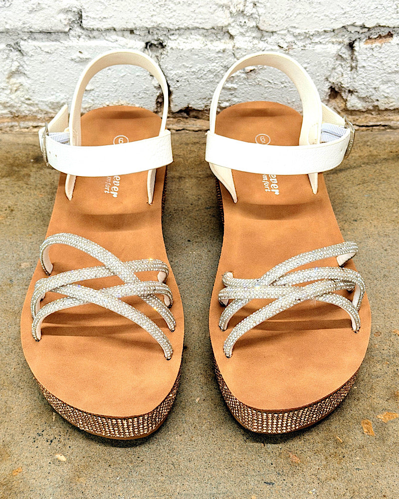 Crystal Crush Platform Sandals