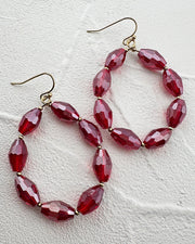 Cher Red Earrings