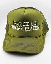 Social Graces Embroidered Trucker Hat