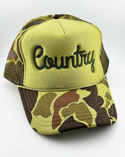 Country Embroidered Trucker Hat