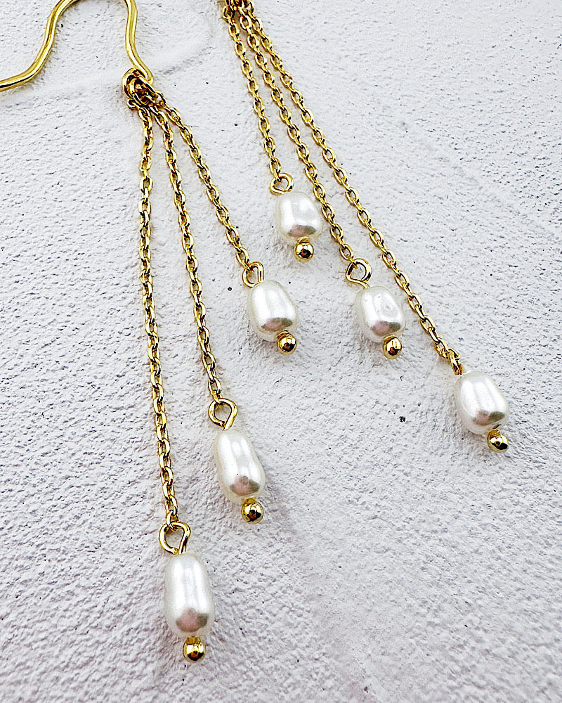 Ellie Pearl Earrings