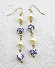 Miriam Bead & Pearl Earrings