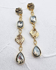 Dominique Smoke Jewel Earrings