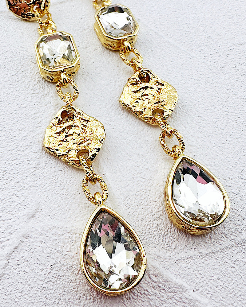 Dominique Clear Jewel Earrings