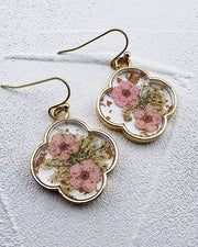 Lila Dried Flower Earrings