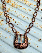 Copper Cove Buckle Necklace