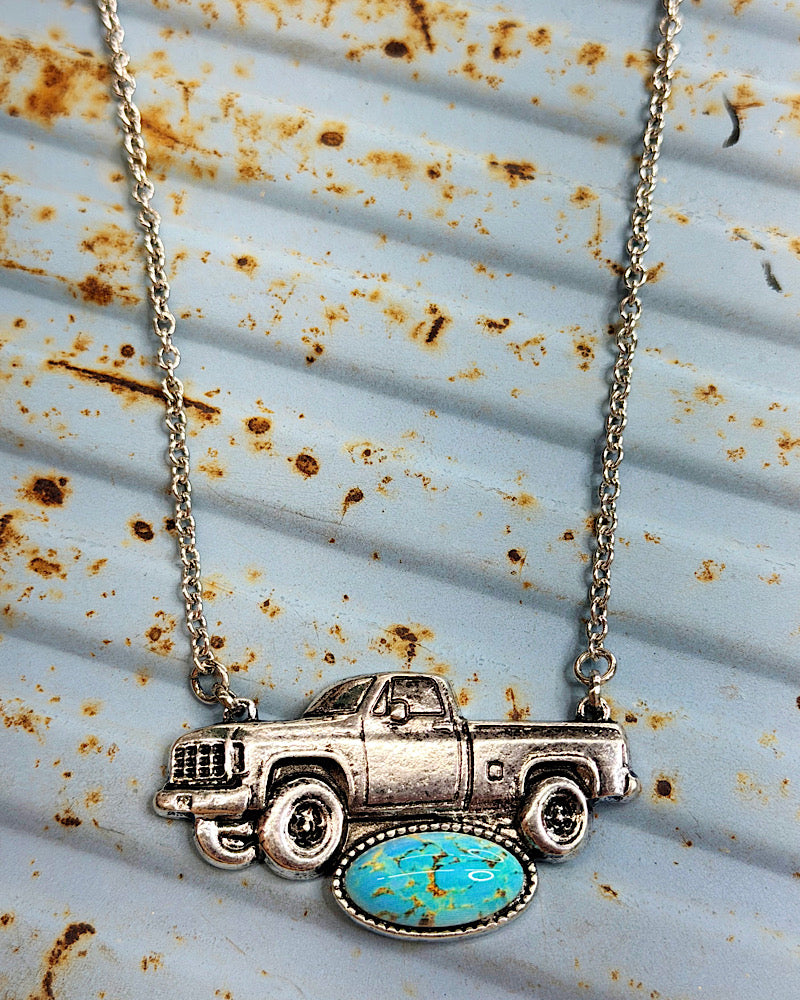 Heart Like A Truck Necklace
