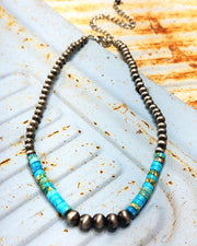 Rough Cut Turquoise Necklace
