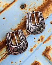 High Plains Buckle Earrings