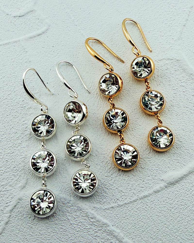 Coco Triple Drop Earrings