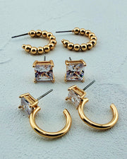 Simply Luxe Earring Trio