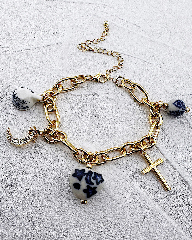 Blue Moon Charm Bracelet