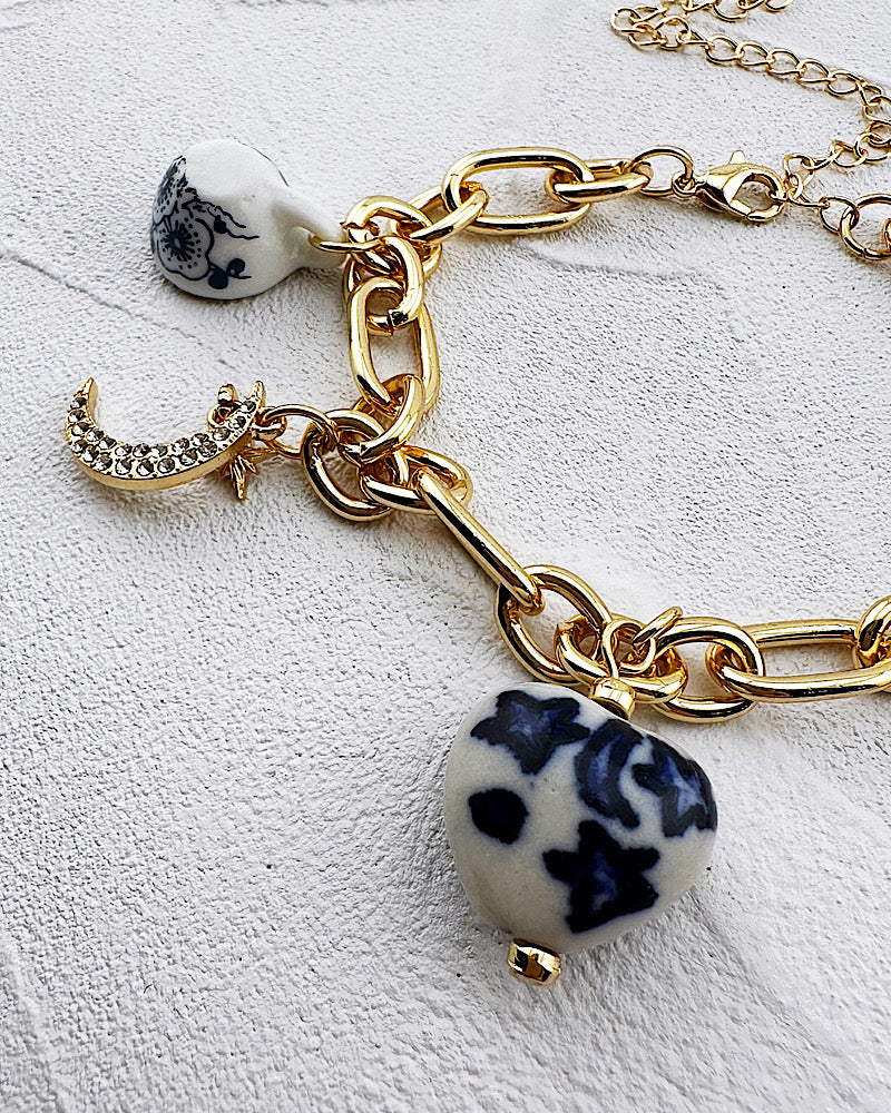 Blue Moon Charm Bracelet