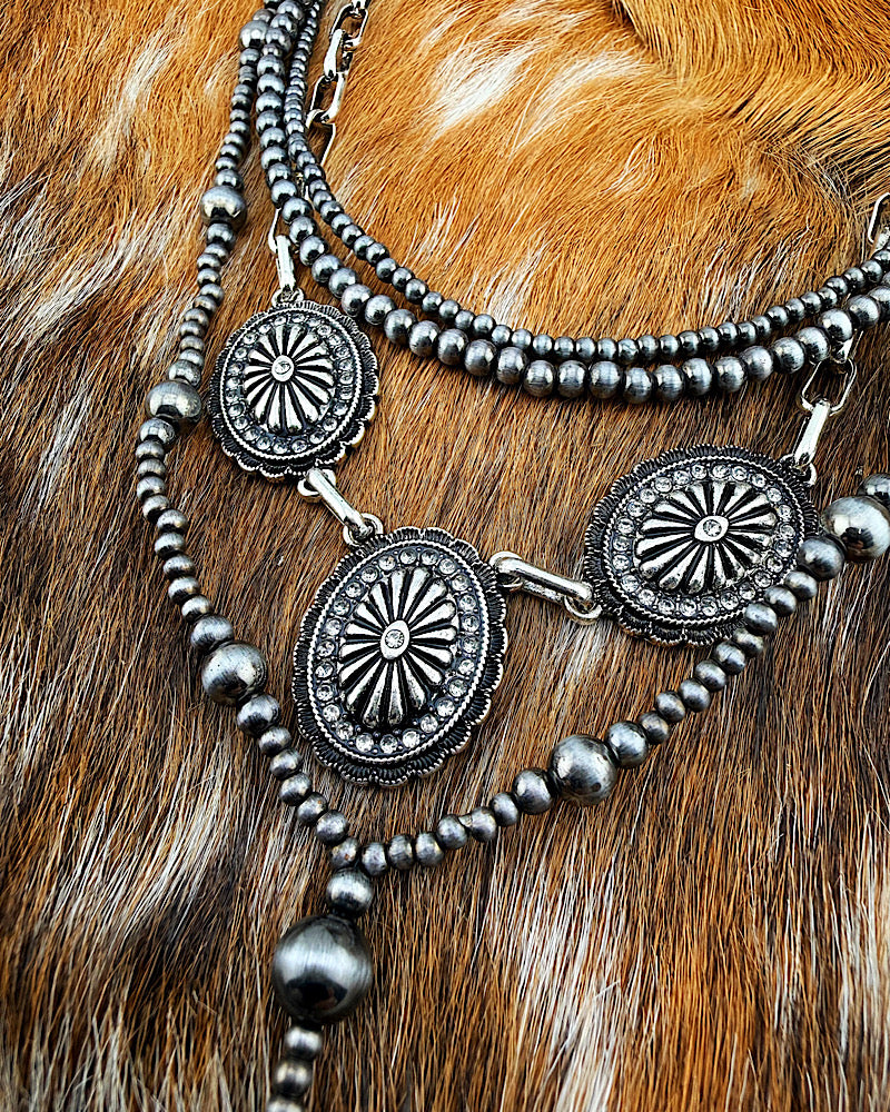 Kit 4pc Concho Necklace