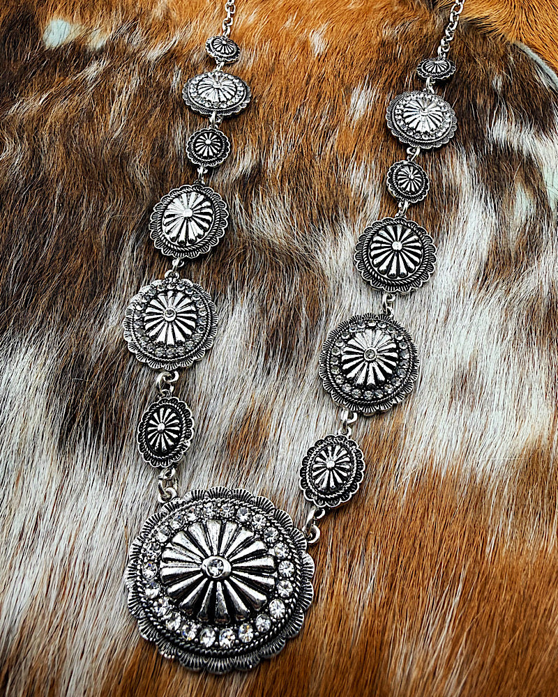 Kody Long Concho Necklace