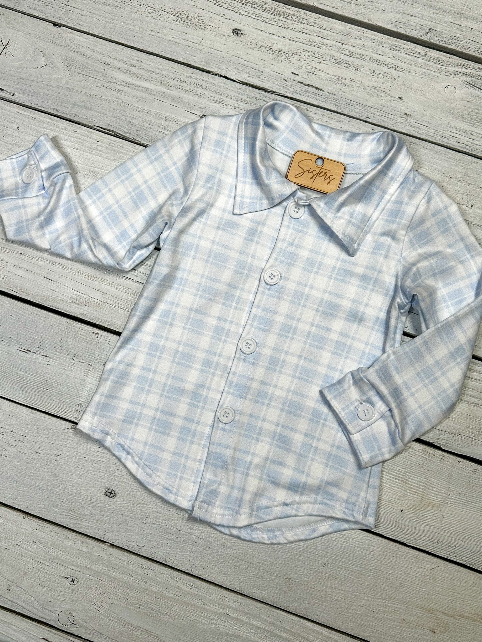 Jax Blue Plaid Long Sleeve Shirt