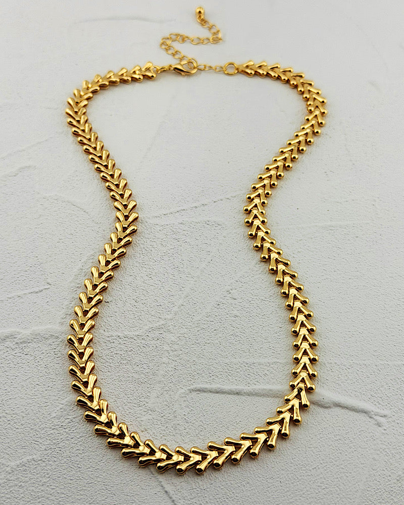 Electric Gold Chain Necklace