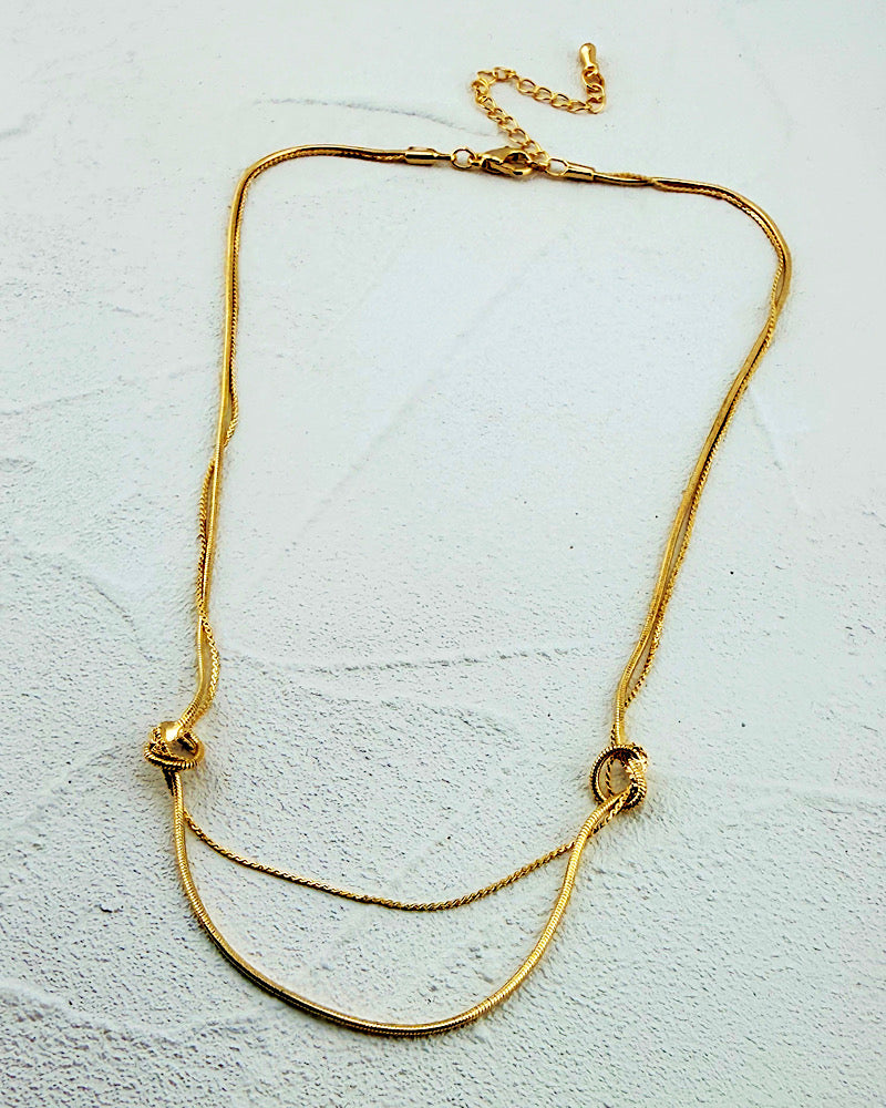 Gold Fever Knot Necklace