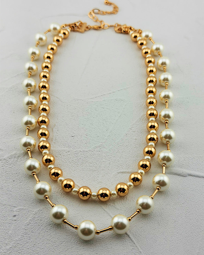 Bring On The Pearls Necklace