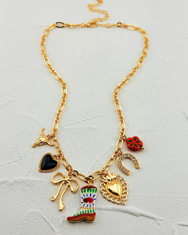 Radiant Rodeo Charm Necklace