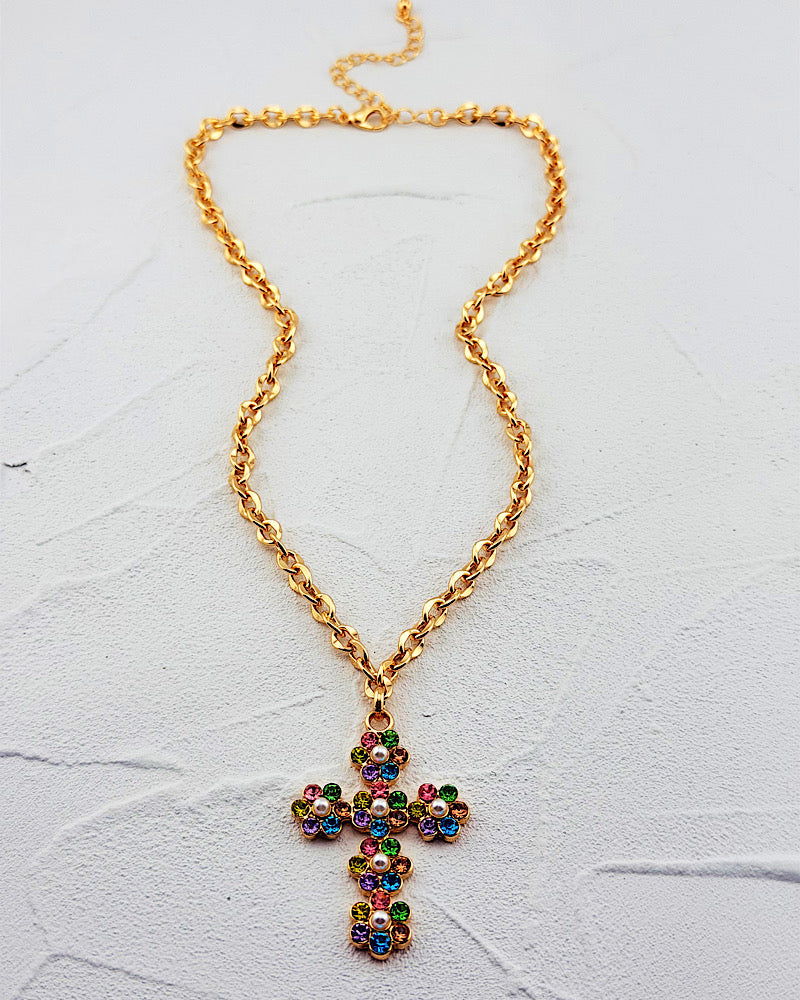 Color Crush Cross Necklace