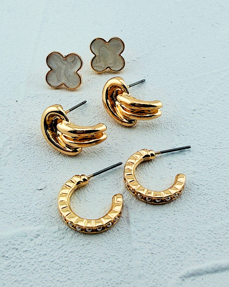 Pretty Petals Earring Trio