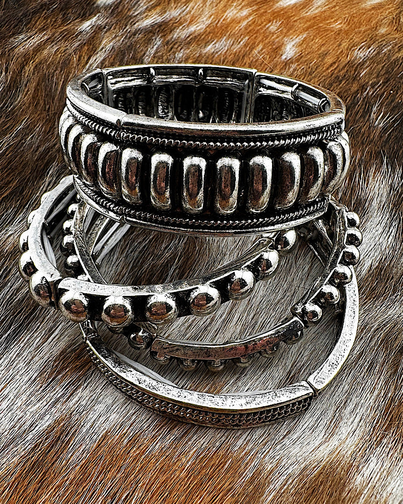 Stevie 4pc Statement Bracelet Stack