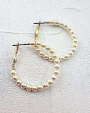 Grace Pearl Hoops