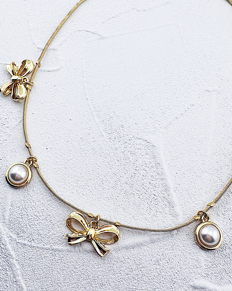 Brittany Bow Necklace