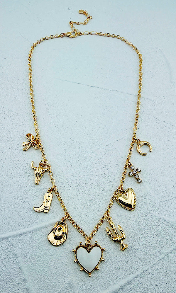 Crazy For You Charm Necklace
