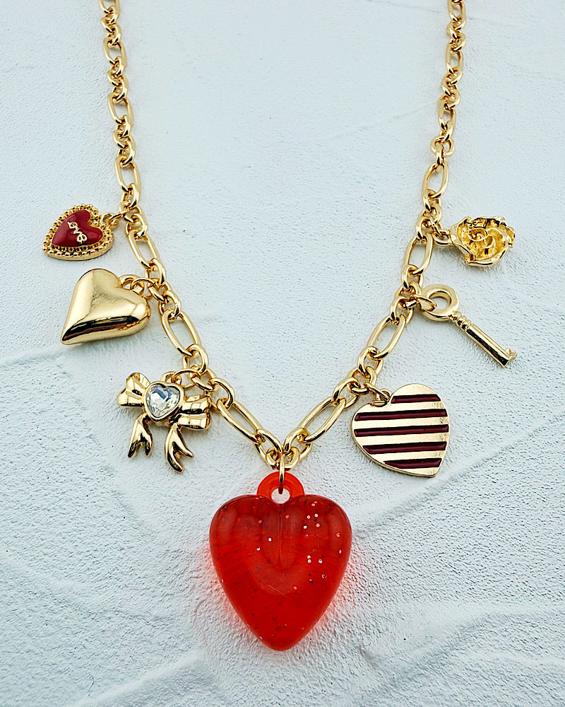 Key To My Heart Charm Necklace