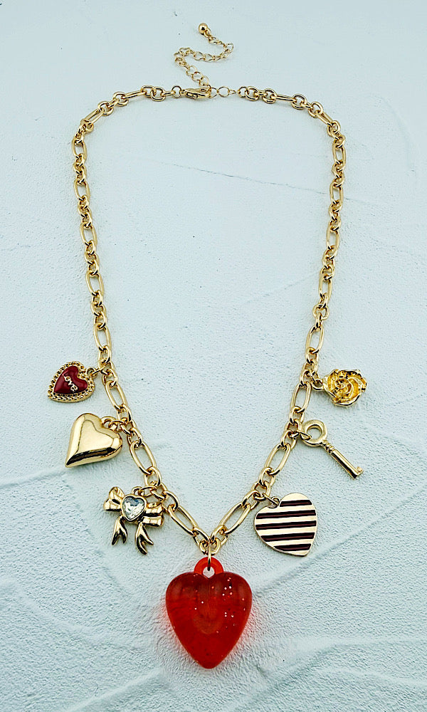 Key To My Heart Charm Necklace