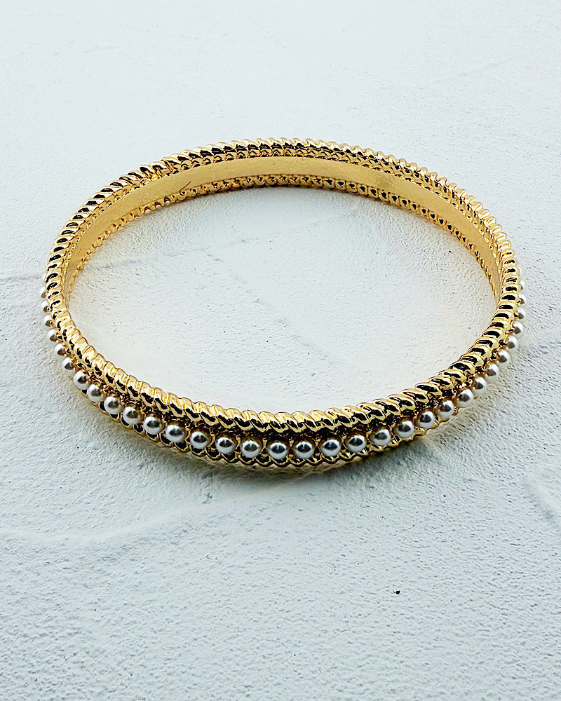 Victoria Pearl Bangle Bracelet