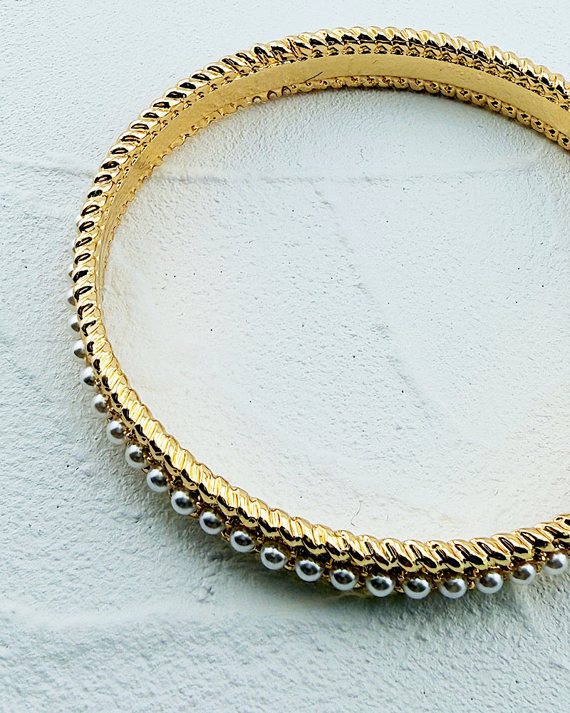 Victoria Pearl Bangle Bracelet