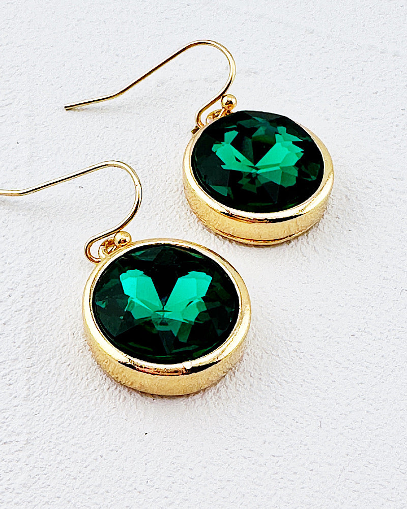 Elle Emerald Earrings