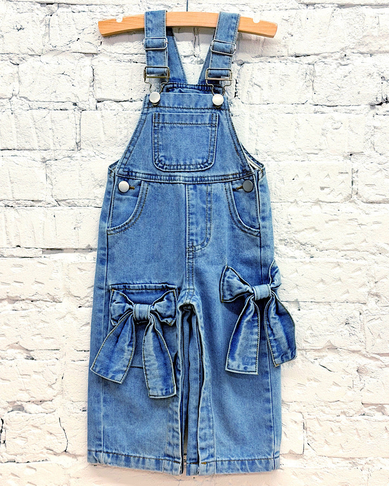 Sassy Girl Bow Overalls