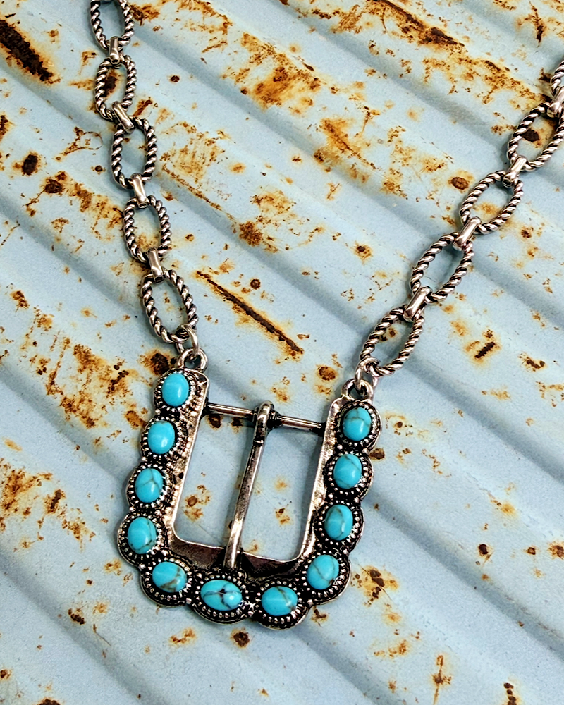 Chisholm Trail Buckle Necklace