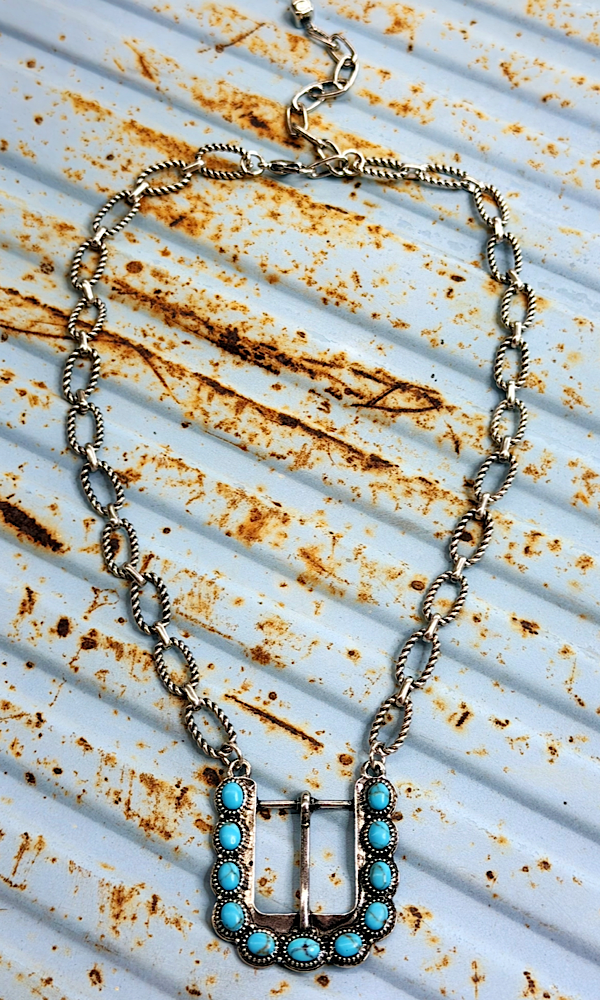 Chisholm Trail Buckle Necklace