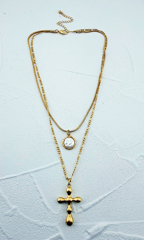 Callie Cross Necklace