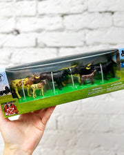 Bigtime Barnyard 6pc Cow Play Set