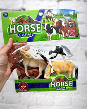 Bigtime Barnyard 4pc Horse Set