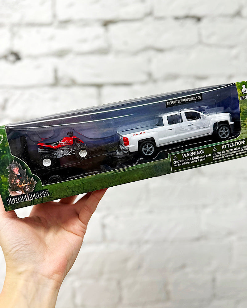 Bigtime Hunter Truck & 4 Wheeler Toy Set