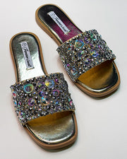 Daniella Iridescent Rhinestone Sandals