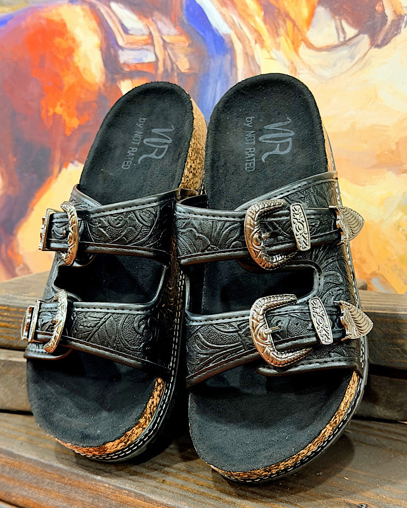 Loretta Double Buckle Sandals