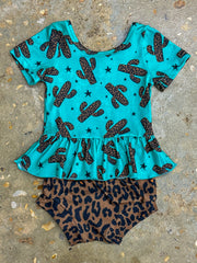 Wild Child Peplum & Bloomers Set
