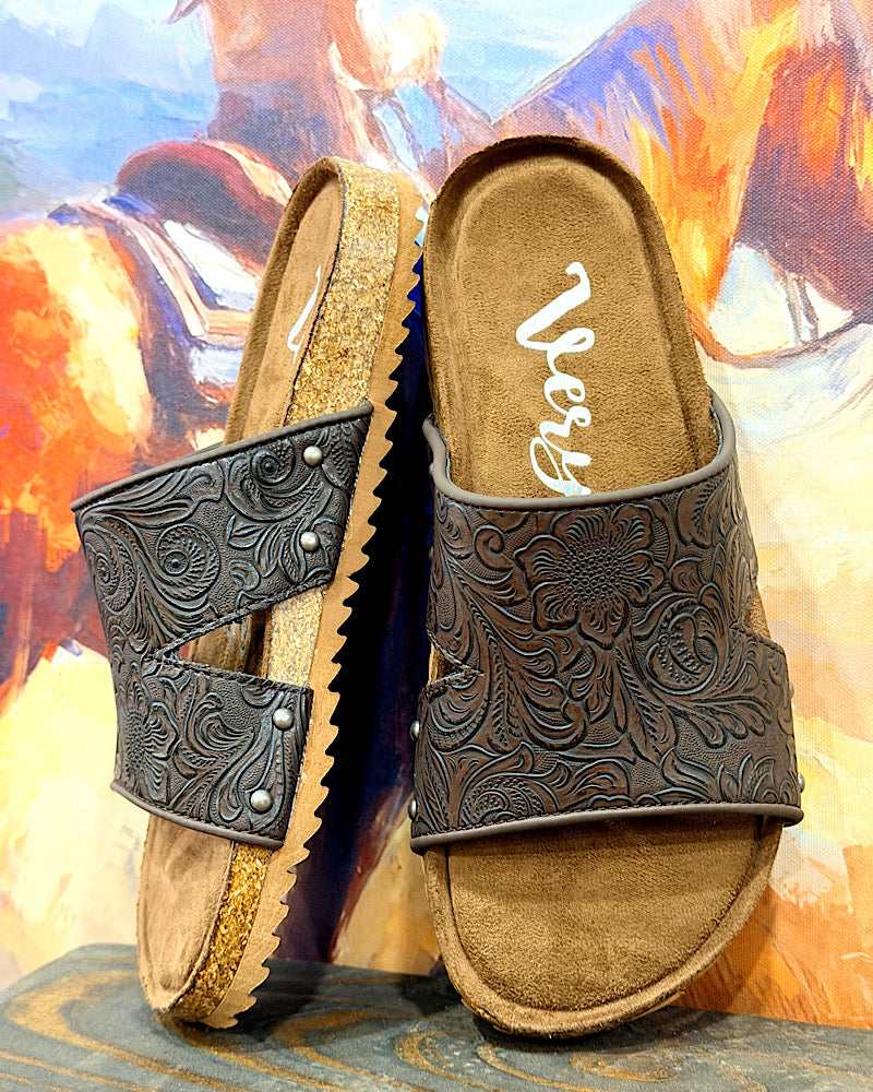 Shania Tooled Slides