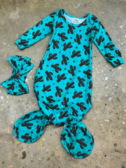 Wild Child Cactus Tie Gown
