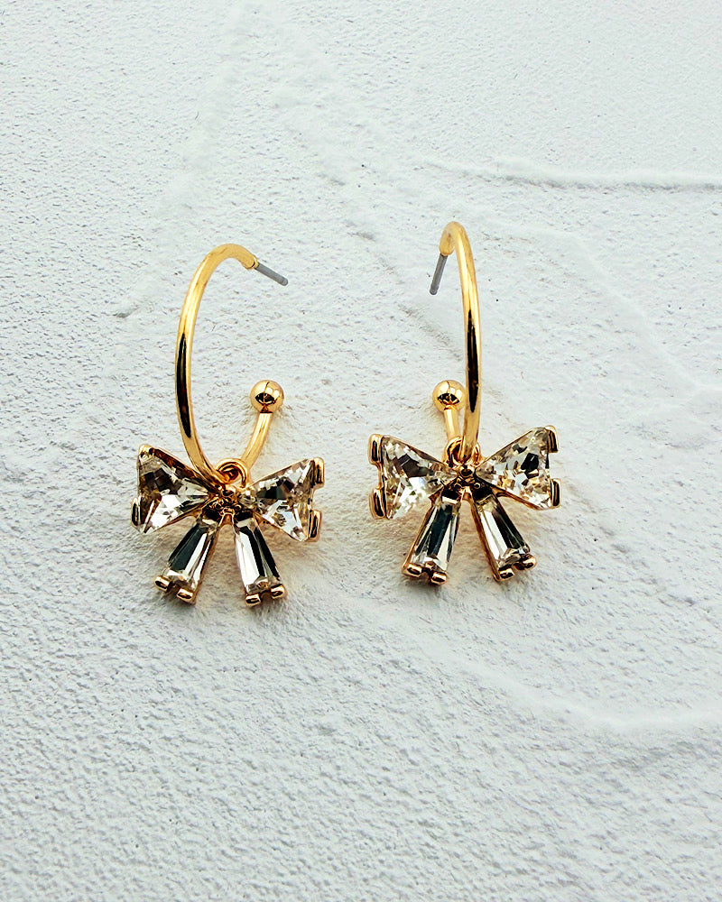 Caroline Bow Hoops