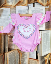 Love Heart Ruffle Onesie