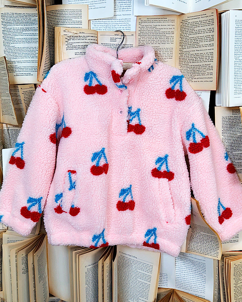 Cherry Sherpa Pullover